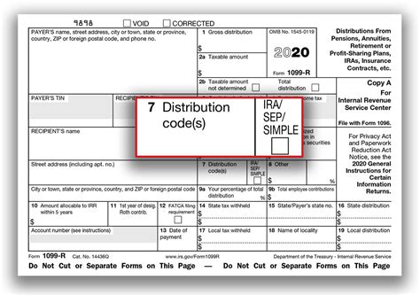 1099 r with distribution code 7 in box 7|1099 r minimum reporting amount.